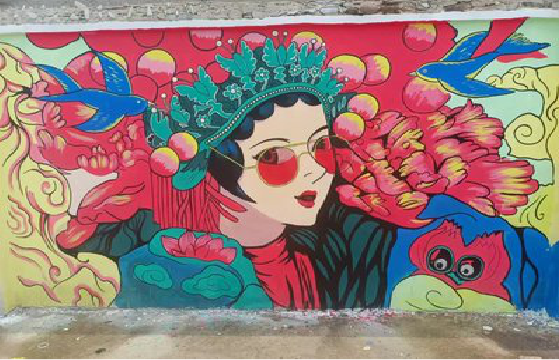 博白墙体彩绘-网红墙