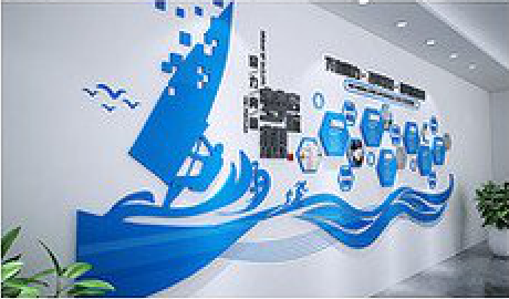 博白海浪主题文化墙如何设计？