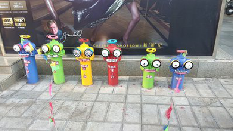 博白商业区彩绘