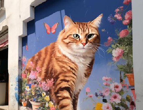 博白自己绘制有个性的手绘墙