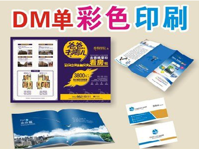 博白单页印刷，色彩搭配简单。