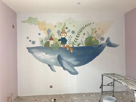 博白手绘墙的特点及优势。