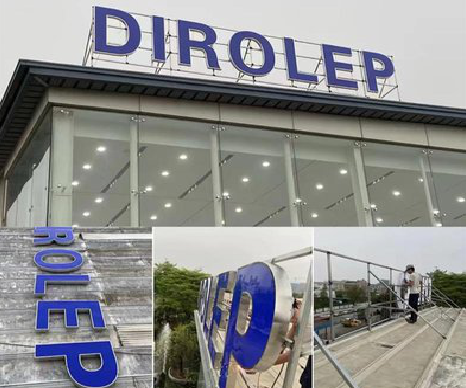 博白楼顶发光字安装的注意事项。